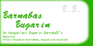 barnabas bugarin business card